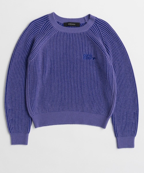 MAISON SPECIAL(メゾンスペシャル)の「【2026Autumn PRE-ORDER】OFF DUTY Logo Knit/OFF DUTYロゴニット(ニット/セーター・レディース・パープル/レッド/ブラック/グリーン・FREE)」の18枚目の写真