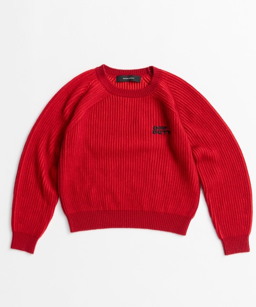 MAISON SPECIAL(メゾンスペシャル)の「【2026Autumn PRE-ORDER】OFF DUTY Logo Knit/OFF DUTYロゴニット(ニット/セーター・レディース・パープル/レッド/ブラック/グリーン・FREE)」の19枚目の写真