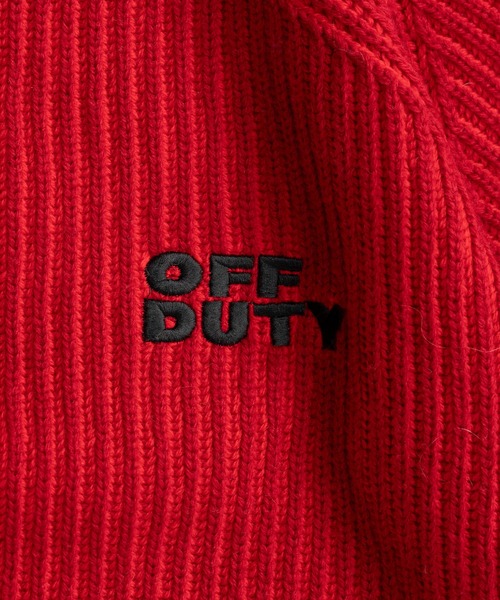 MAISON SPECIAL(メゾンスペシャル)の「【2026Autumn PRE-ORDER】OFF DUTY Logo Knit/OFF DUTYロゴニット(ニット/セーター・レディース・パープル/レッド/ブラック/グリーン・FREE)」の22枚目の写真