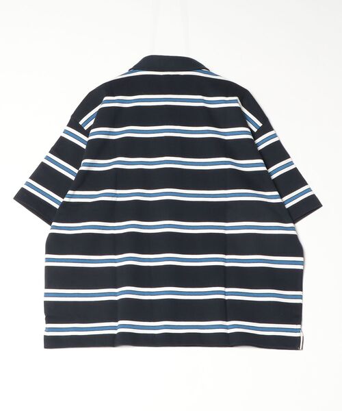 GUESS JEANS(ゲスジーンズ)の「GUESS JEANS Boxy Striped Polo ポロシャツ(ポロシャツ・メンズ・ホワイト系その他/ネイビー・XX-LARGE/X-LARGE/MEDIUM/LARGE)」の11枚目の写真