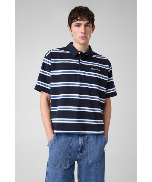 GUESS JEANS Boxy Striped Polo ポロシャツ | GUESS(ゲス) JAPAN 公式