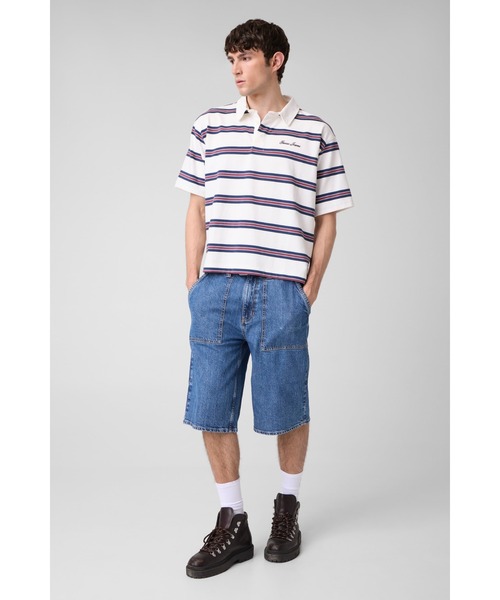GUESS JEANS боксy полосатое поло