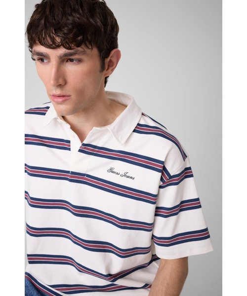 GUESS JEANS Boxy Striped Polo ポロシャツ | GUESS(ゲス) JAPAN 公式
