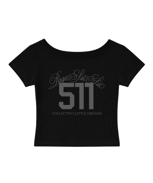 PAGESIISII(ページシシ)の「511 レタリングプリントワンショルダースリムフィット半袖Tシャツ グレー(Tシャツ/カットソー・レディース・その他・MEDIUM)」の2枚目の写真