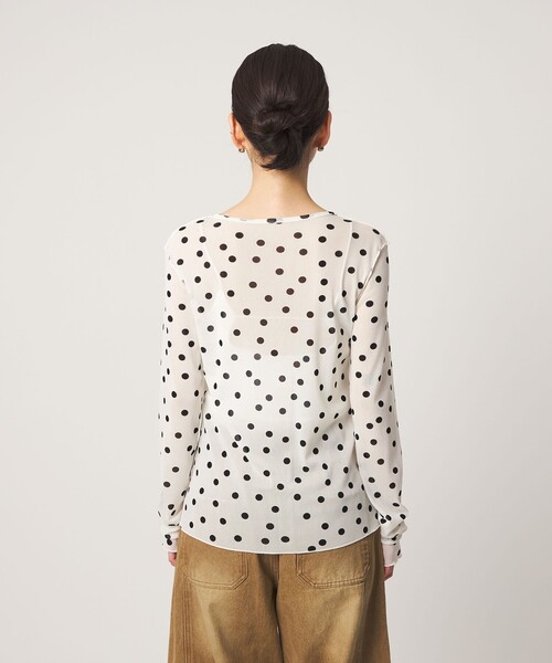 CITEN(シテン)の「<CITEN>シアードットコンパクトトップ(Tシャツ/カットソー・レディース・ブラック/ホワイト・フリー)」の9枚目の写真