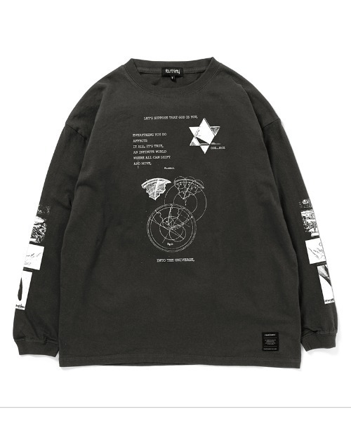 430(フォーサーティ)の「mlt5800-AF COZMOZ L-S TEE ロングスリーブTシャツ(26-201)(Tシャツ/カットソー・メンズ・ブラック/ホワイト/アッシュ/ネイビー/スミクロ/グリーン・1/2/3/0)」の3枚目の写真