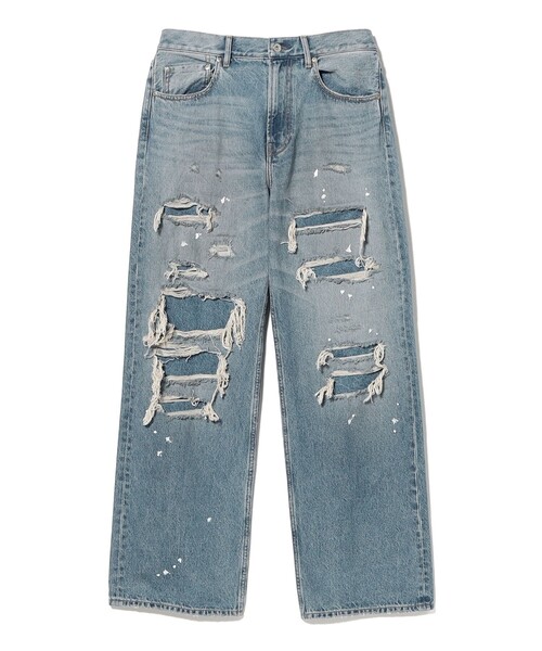 FUTURE ARCHIVE(フューチャーアーカイブ)の「FUTURE ARCHIVE / CRUSH DENIM(その他パンツ・メンズ・ブラック/サックスブルー・XL/S/L/M)」の2枚目の写真