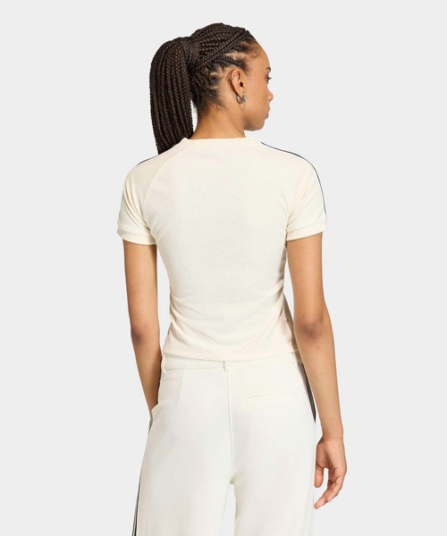 adidas（アディダス）の「テリータオル カリ 半袖Tシャツ / アディダスオリジナルス adidas Originals（Tシャツ/カットソー・レディース・ホワイト・SMALL/X-LARGE/XX-LARGE/LARGE/MEDIUM）」の4枚目の写真