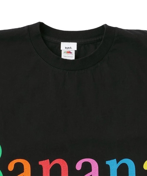 byeA.(バイエー)の「bye A/バイエー/NOT APPLE TEE BANANA(Tシャツ/カットソー・メンズ・ブラック・XL)」の7枚目の写真