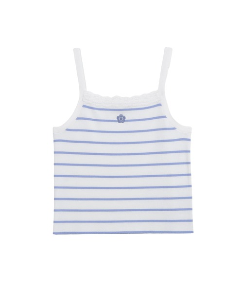 MARY QUANT(マリークワント)の「フロントリボンニット アンサンブル(Tシャツ/カットソー・レディース・マルチ/ホワイト/ライトブルー/ブラック・M)」の15枚目の写真