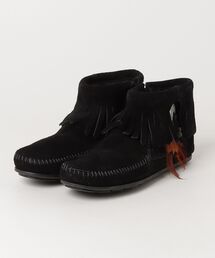 Minnetonka | 【RE】【ミネトンカ MINNETONKA】ブーティー サイドジップ ブーツ CONCHO FEATHER SIDE ZIP BOOT レディース(ブーツ)