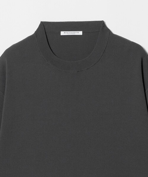 BEAUTY&YOUTH UNITED ARROWS(ビューティーアンドユースユナイテッドアローズ)の「コットンポリエステル ハーフスリーブ ニットプルオーバー ウォッシャブル(ニット/セーター・レディース・オリーブ/オフホワイト/ダークグレー・FREE)」の18枚目の写真