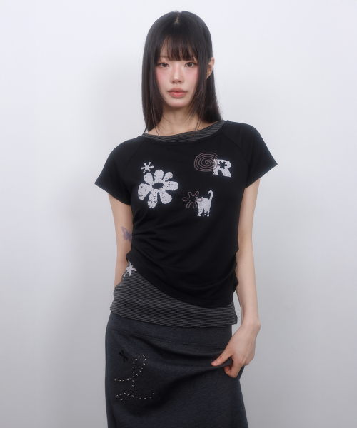 LMR(エルエムアール)の「ホットフィックスマキシスカート ダークグレー(スカート・レディース・チャコールグレー・SMALL/MEDIUM)」の8枚目の写真