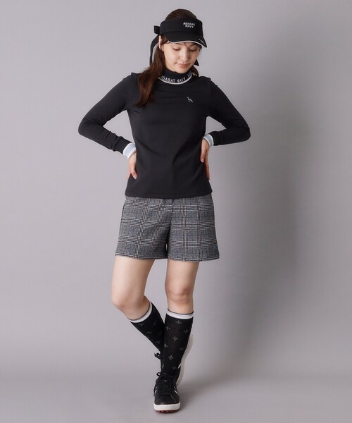 adabat(アダバット)の「【ADABAT NAVY】UVカット ロゴリブタートルネックプルオーバー(Tシャツ/カットソー・レディース・ホワイト/ブラック・38/40/42)」の16枚目の写真