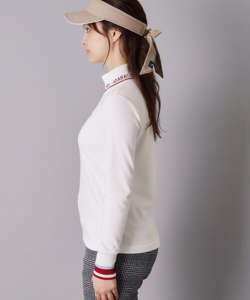 adabat(アダバット)の「【ADABAT NAVY】UVカット ロゴリブタートルネックプルオーバー(Tシャツ/カットソー・レディース・ホワイト/ブラック・38/40/42)」の20枚目の写真