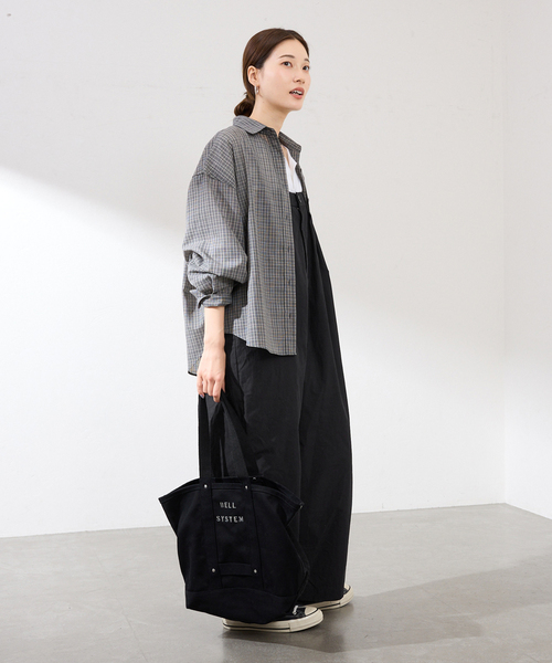 FRAMeWORK（フレームワーク）の「BURK 別注ベアオールインワン（つなぎ/オールインワン・レディース・ベージュ/ブラック・38/36）」の5枚目の写真
