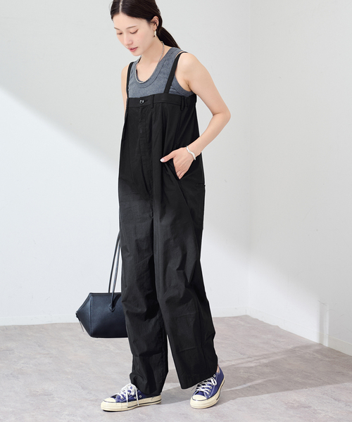 FRAMeWORK（フレームワーク）の「BURK 別注ベアオールインワン（つなぎ/オールインワン・レディース・ベージュ/ブラック・38/36）」の9枚目の写真