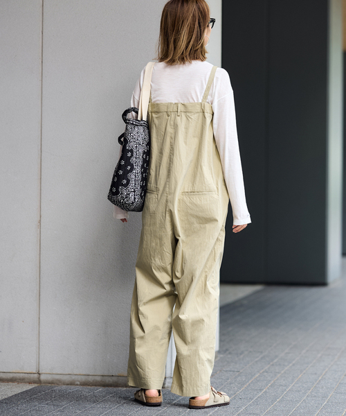 FRAMeWORK（フレームワーク）の「BURK 別注ベアオールインワン（つなぎ/オールインワン・レディース・ベージュ/ブラック・38/36）」の18枚目の写真
