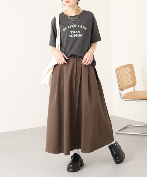 laulea(ラウレア)の「laulea クライミングベルト付フレアースカート(スカート・レディース・ブラウン/カーキ/モカ/ブラック・M)」の20枚目の写真