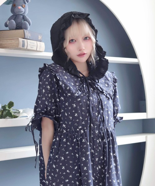 Whinny(ホワイニー)の「Whinny/【2026夏新作♪】真夏にワンピちゃん(ワンピース・レディース・ネイビー/ホワイト・FREE)」の13枚目の写真