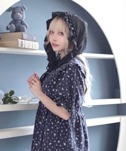 Whinny(ホワイニー)の「Whinny/【2026夏新作♪】真夏にワンピちゃん(ワンピース・レディース・ネイビー/ホワイト・FREE)」の14枚目の写真