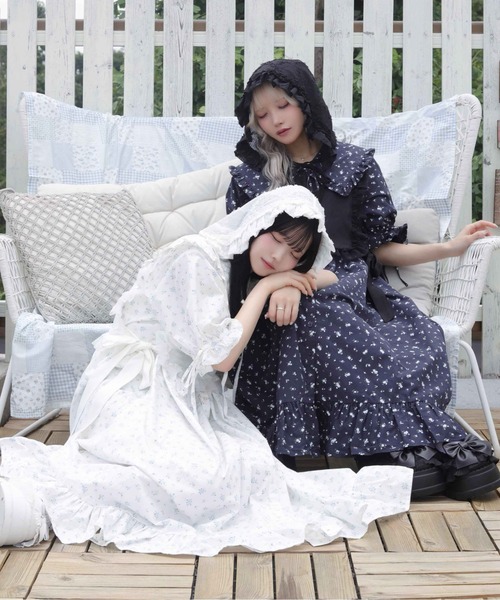 Whinny(ホワイニー)の「Whinny/【2026夏新作♪】真夏にワンピちゃん(ワンピース・レディース・ネイビー/ホワイト・FREE)」の21枚目の写真
