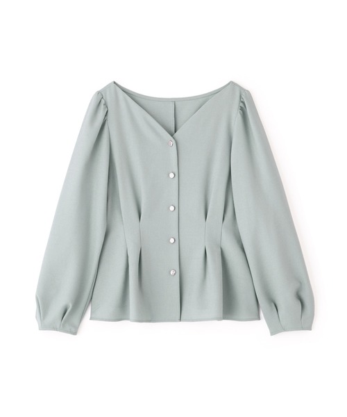 NATURAL BEAUTY BASIC(ナチュラルビューティーベーシック)の「<ちょうど、いい服>きゅっと、メリハリ仕掛けトップス(シャツ/ブラウス・レディース・ライトベージュ/ブラウン/ライトグリーン/ピンク・SMALL/MEDIUM)」の18枚目の写真