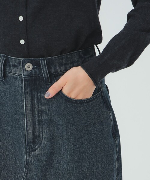 BEAMS HEART(ビームスハート)の「レース デニム ナロー スカート(デニムスカート・レディース・ネイビー/グレー・MEDIUM/SMALL)」の13枚目の写真