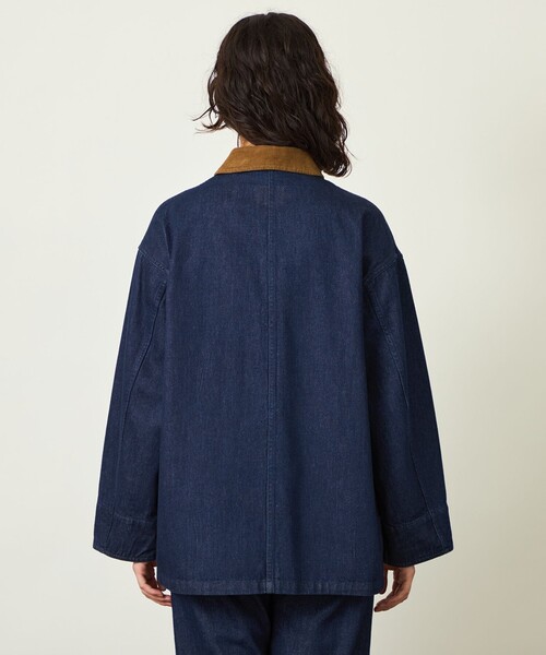 MACKINTOSH PHILOSOPHY(マッキントッシュ フィロソフィー)の「GREY LABEL ワークブルゾン(ステンカラーコート・レディース・ブラック/ダークネイビー・2/6)」の6枚目の写真