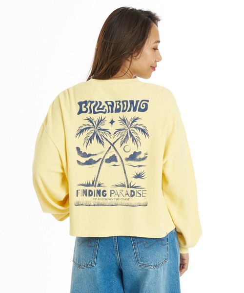 BILLABONG（ビラボン）の「BILLABONG ウィメンズ SURF CAMP SUNSETS LE TEE ロンT 【2026年秋冬モデル】/ビラボンショート丈長袖ロンT（Tシャツ/カットソー・レディース・イエロー系その他/エメラルド/アイボリー/グレー・MEDIUM/LARGE）」の7枚目の写真