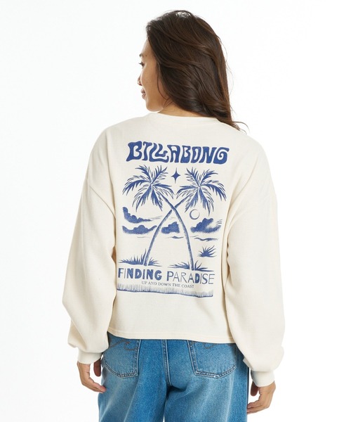 BILLABONG（ビラボン）の「BILLABONG ウィメンズ SURF CAMP SUNSETS LE TEE ロンT 【2026年秋冬モデル】/ビラボンショート丈長袖ロンT（Tシャツ/カットソー・レディース・イエロー系その他/エメラルド/アイボリー/グレー・MEDIUM/LARGE）」の15枚目の写真