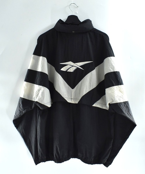 Reebok（リーボック）の「【USED】90’s Reebok ナイロン トラックジャケット（ナイロンジャケット・メンズ・ブラック・X-LARGE）」の6枚目の写真