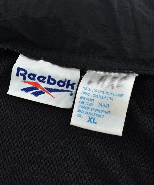 Reebok（リーボック）の「【USED】90’s Reebok ナイロン トラックジャケット（ナイロンジャケット・メンズ・ブラック・X-LARGE）」の3枚目の写真