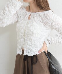 【ふわふわ素材/伸縮性あり/5色展開】長袖ふわふわシャーリングカーディガン