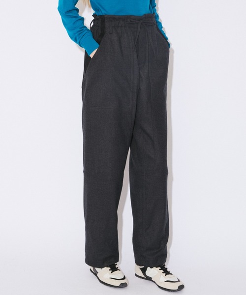 beautiful people(ビューティフルピープル)の「high count flannel work pants(その他パンツ・レディース・チャコール/ブラウン・38)」の5枚目の写真