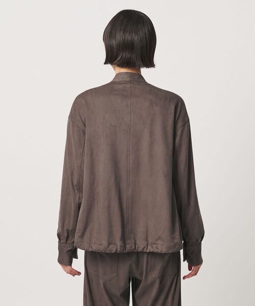 CINOH(チノ)の「【別注】<CINOH>スエードライク シャツ ブルゾン(シャツ/ブラウス・レディース・ダークブラウン・F)」の7枚目の写真