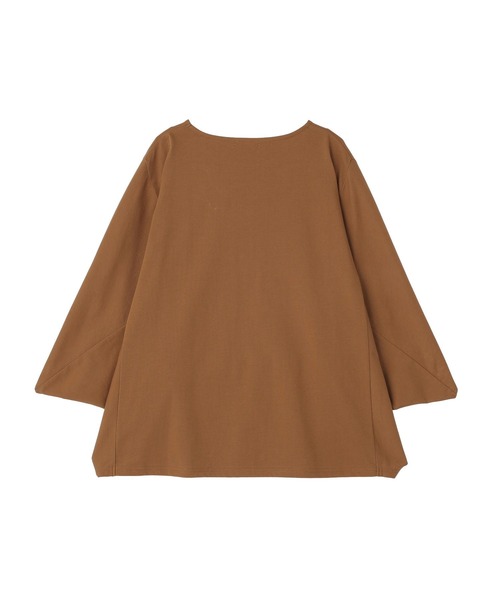 Green Parks(グリーンパークス)の「ベロアレースヘムドッキングプルオーバー(Tシャツ/カットソー・レディース・ブラウン/オフホワイト/キャメル/ブラック・FREE)」の9枚目の写真