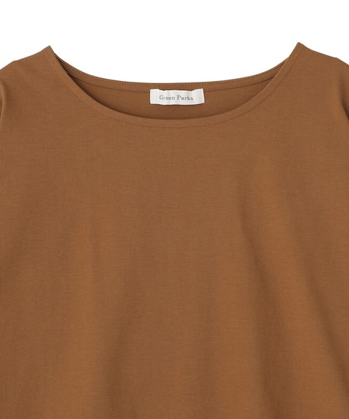 Green Parks(グリーンパークス)の「ベロアレースヘムドッキングプルオーバー(Tシャツ/カットソー・レディース・ブラウン/オフホワイト/キャメル/ブラック・FREE)」の10枚目の写真