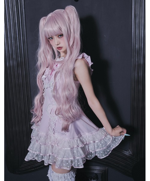 AVENCHUMU(アバンチュウム)の「Front heart ribbon one piece(ワンピース・レディース・ピンク/ブラック×ピンク/ブラック・FREE)」の16枚目の写真