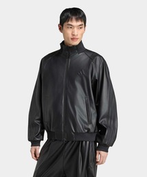 スタジアム ルーズフィット フェイクレザー トラックジャケット / ジャージ / アディダス adidas