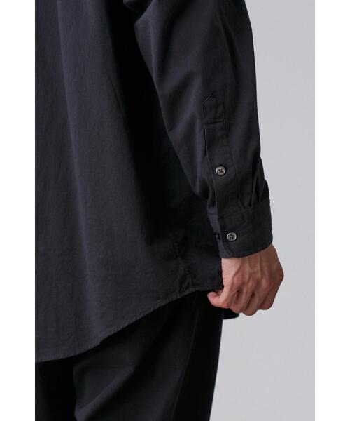 Y(ワイ)の「Y / ORGANIC COTTON WASHER SATIN SHIRT(シャツ/ブラウス・メンズ・ネイビー/ホワイト・SMALL/LARGE)」の13枚目の写真