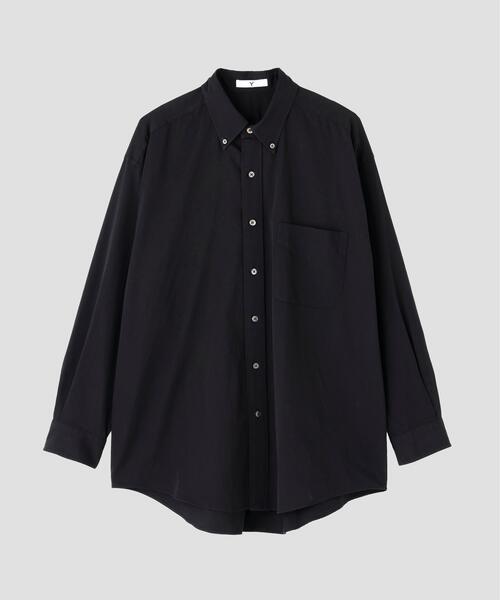 Y(ワイ)の「Y / ORGANIC COTTON WASHER SATIN SHIRT(シャツ/ブラウス・メンズ・ネイビー/ホワイト・SMALL/LARGE)」の14枚目の写真