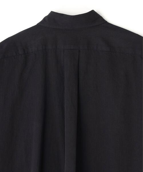 Y(ワイ)の「Y / ORGANIC COTTON WASHER SATIN SHIRT(シャツ/ブラウス・メンズ・ネイビー/ホワイト・SMALL/LARGE)」の17枚目の写真