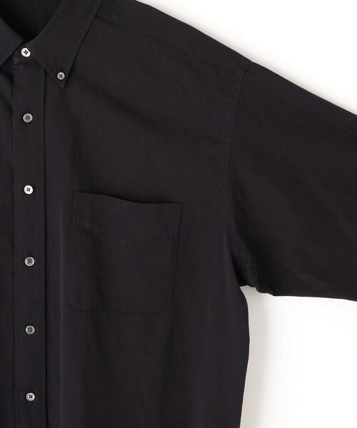 Y(ワイ)の「Y / ORGANIC COTTON WASHER SATIN SHIRT(シャツ/ブラウス・メンズ・ネイビー/ホワイト・SMALL/LARGE)」の4枚目の写真