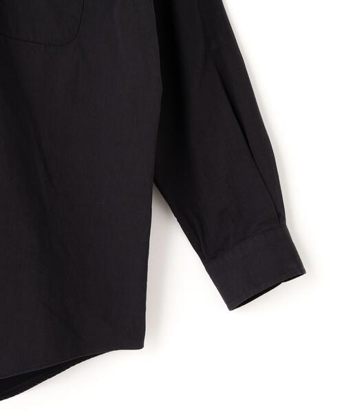 Y(ワイ)の「Y / ORGANIC COTTON WASHER SATIN SHIRT(シャツ/ブラウス・メンズ・ネイビー/ホワイト・SMALL/LARGE)」の5枚目の写真