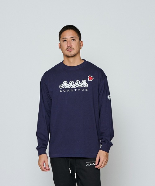 ACANTHUS(アカンサス)の「ACANTHUSxmuta:Sweet Extra Logo L/S Tee(Tシャツ/カットソー・メンズ・ブラック/ネイビー・L)」の2枚目の写真