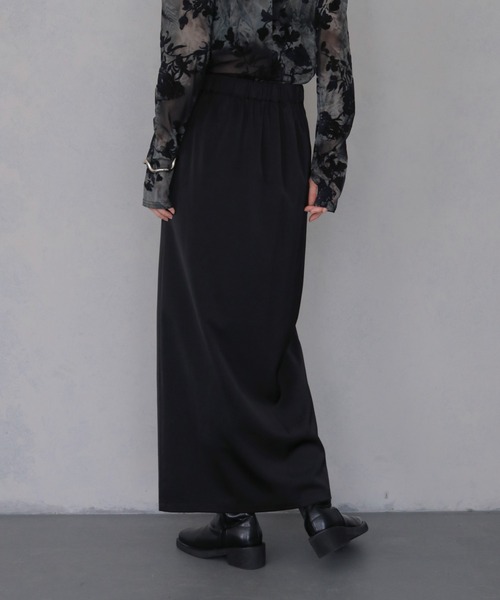 &g'aime(アンジェム)の「【&g'aime 】サテンレーススカート Satin Lace Skirt(スカート・レディース・ブラック/ブラウン・FREE)」の8枚目の写真