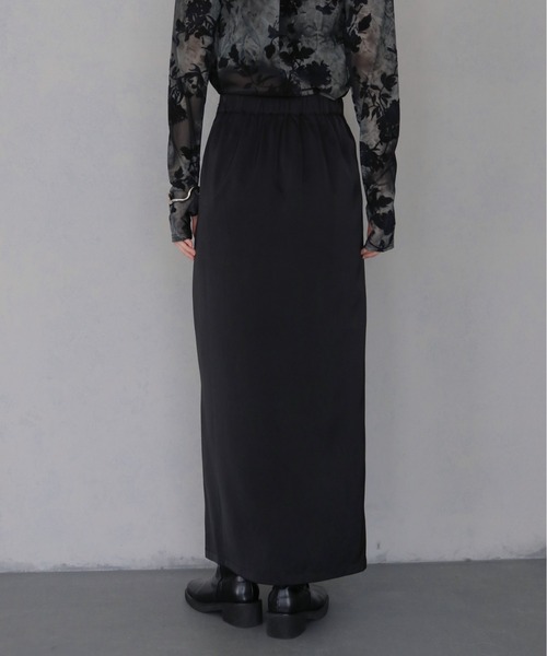 &g'aime(アンジェム)の「【&g'aime 】サテンレーススカート Satin Lace Skirt(スカート・レディース・ブラック/ブラウン・FREE)」の7枚目の写真