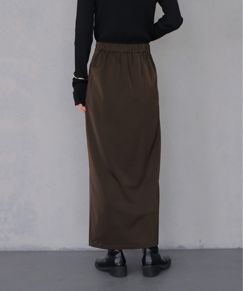 &g'aime(アンジェム)の「【&g'aime 】サテンレーススカート Satin Lace Skirt(スカート・レディース・ブラック/ブラウン・FREE)」の19枚目の写真