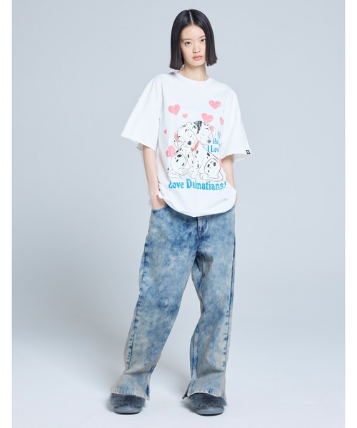 Little sunny bite（リトルサニーバイト）の「【8】【it】【little sunny bite Disney collection】【little sunny bite Disney collection】 little sunny bite ★ Disney 101 big tee（Tシャツ/カットソー・レディース・ホワイト/ブラック/ピンク・SMALL/MEDIUM）」の2枚目の写真